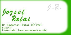 jozsef rafai business card